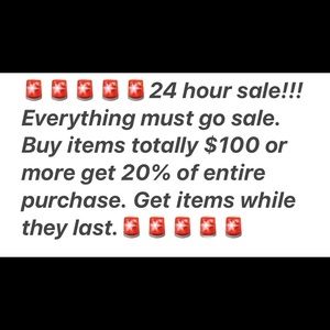 All items must go!